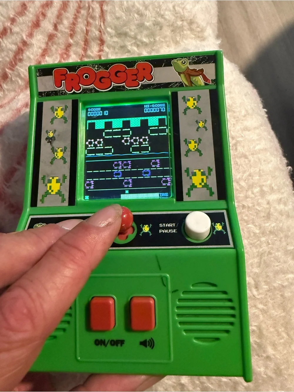 Frogger Handheld Retro Arcade Game - Green